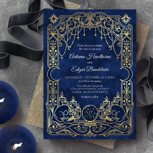 Tarot Hemelgotiek Blauwe Bruiloft Kaart