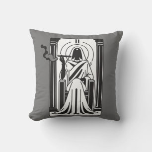 Tarot Hoge Priesteres Wiet Roken Occult Kussen