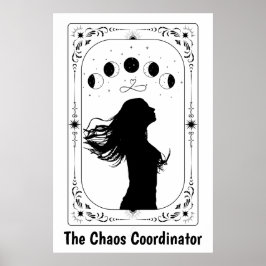 Tarot Kaart Celestial Art Mystical Witchy Astrolog Poster