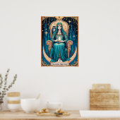 Tarot Kaart, de Hogepriesteres 2 Poster (Keuken)