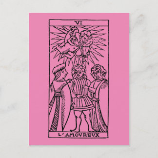 Tarot-Kaart: De Lovers Briefkaart