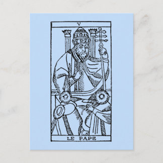 Tarot Kaart: De paus Briefkaart