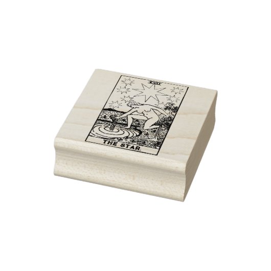 Tarot Kaart: De ster: gepersonaliseerde tekst Rubberstempel (Stempel)