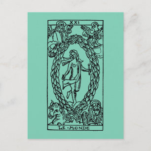 Tarot Kaart: De wereld Briefkaart