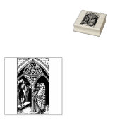 Tarot Kaart: Drie van munten: 3 van Pentacles Rubberstempel (Gestempeld)