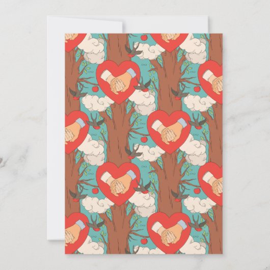 Tarot Kaart Engagement Party Invitations (Achterkant)