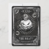 Tarot kaart Halloween uitnodiging (Voorkant)