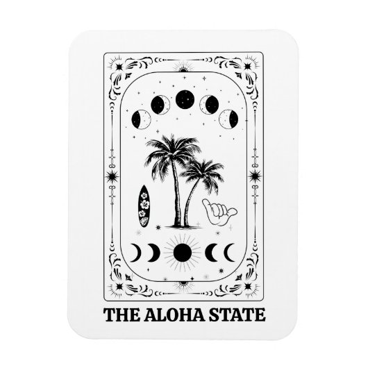 Tarot Kaart Hawaii Aloha State Celestial Souvenir Magneet (Verticaal)
