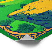 Tarot Kaart Illustratie, De Dwaas Poster (Hoek)