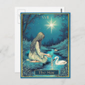 Tarot Kaart Illustratie, De Ster (Voorkant / Achterkant)