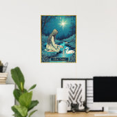Tarot Kaart Illustratie, De Ster Poster (Thuiskantoor)