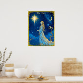 Tarot Kaart Illustratie, De Ster Poster (Keuken)