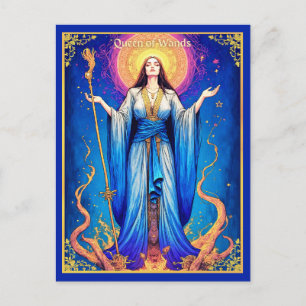 Tarot Kaart Illustratie, Koningin van toverstokken