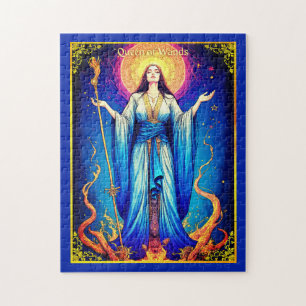Tarot Kaart Illustratie, Koningin van toverstokken Legpuzzel
