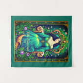 Tarot Kaart Illustration, De Keizerin Wandkleed (Voorkant (horizontaal))