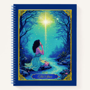 Tarot Kaart Illustration, The Star Journal Notitieboek