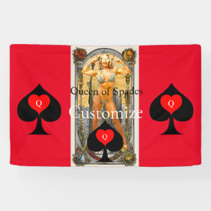 Tarot Kaart Koningin van Schoppen Thunder_Cove Spandoek