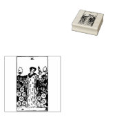 Tarot Kaart: Negen van munten: 9 van Pentacles Rubberstempel (Gestempeld)