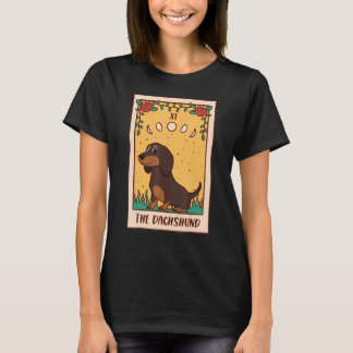 Tarot Kaart Occult Magic Occultism Dog Dachshund T-shirt