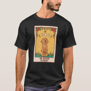 Tarot Kaart occult Magic Occultism Dog Golden Retr T-shirt