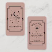 Tarot Kaart Psychic Medium Celestial Visitekaartje (Voorkant / Achterkant)