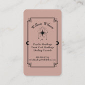 Tarot Kaart Psychic Medium Celestial Visitekaartje (Achterkant)