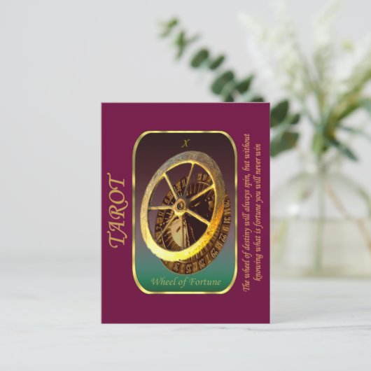 Tarot Kaart - Rad van Fortuin (Staand voorkant)