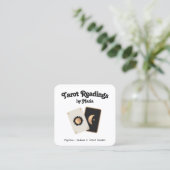 Tarot Kaart Reader Psychic Medium Vierkante Visitekaartje (Staand voorkant)