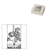 Tarot Kaart: Ridder van Wands gepersonaliseerd Rubberstempel (Gestempeld)
