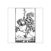 Tarot Kaart: Ridder van Wands gepersonaliseerd Rubberstempel (Afrduk)