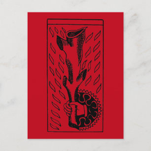 Tarot-Kaart: rijstijs Briefkaart