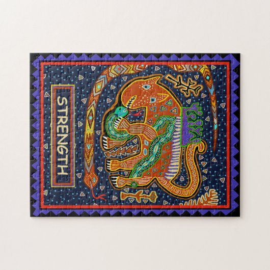 TAROT KAART - STERKTE LEGPUZZEL (Horizontaal)