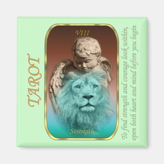 Tarot Kaart - Sterkte Magneet (Voorkant)