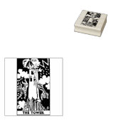 Tarot Kaart: The Tower: Gepersonaliseerde tekst Rubberstempel (Gestempeld)