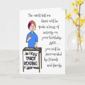 Tarot Kaarten lezen Funny Birthday Wenskaart (Gele Bloem)