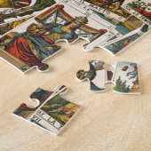 Tarot kaarten patroon legpuzzel (Zijkant)