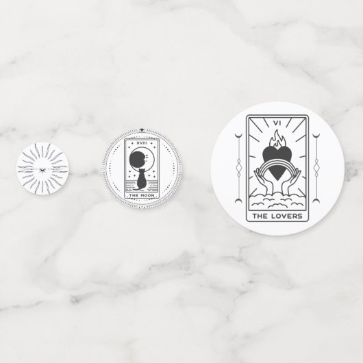 Tarot Kaarten | VRIJGEZELLENFEEST | Bruiloft | Mod Confetti (Achterkanten)