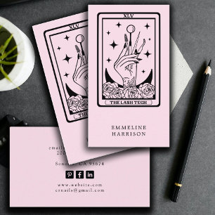Tarot Lash Specialist Roze Visitekaartje