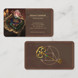 Tarot lezer magie esoterische artistieke visitekaa visitekaartje