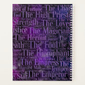 Tarot majeur Arcana Word Art (Dos)