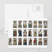 Tarot Major Arcana Briefkaart (Voorkant / Achterkant)