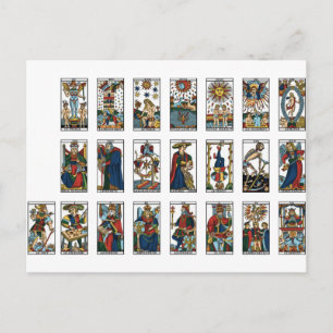 Tarot Major Arcana Briefkaart