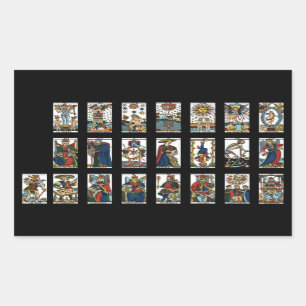 Tarot Major Arcana Classic Rechthoekige Sticker