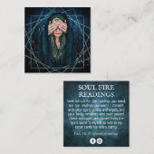 Tarot Medium Readingen Third Eye Vierkante Visitekaartje (Voorkant / Achterkant)