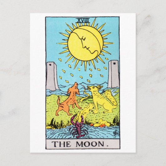 tarot-moon briefkaart (Voorkant)