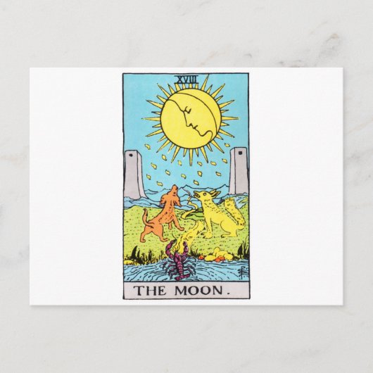 tarot-moon briefkaart (Voorkant)