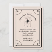 Tarot Mystic Fortune Bachelorette Party Invitation (Dos)