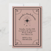 Tarot Mystic Fortune Bachelorette Party Kaart (Achterkant)