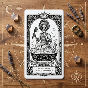 Tarot Mystieke Boho Hondenverzorger Zakelijke Kaar Visitekaartje