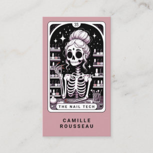 Tarot Nail Technician Roos Pink Visitekaartje